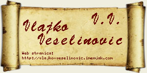 Vlajko Veselinović vizit kartica